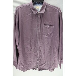 Tommy Bahama Jeans Tencel Button‎ Up Long Sleeve Shirt Red Size XXL